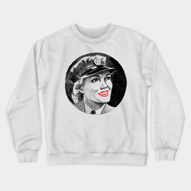 WW2 Army Girl 2 Crewneck Sweatshirt by NEILBAYLIS